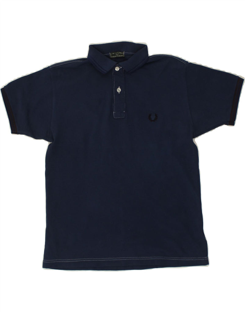 FRED PERRY Boys Polo Shirt 11-12 Years Navy Blue Cotton | Vintage Fred Perry | Thrift | Second-Hand Fred Perry | Used Clothing | Messina Hembry 