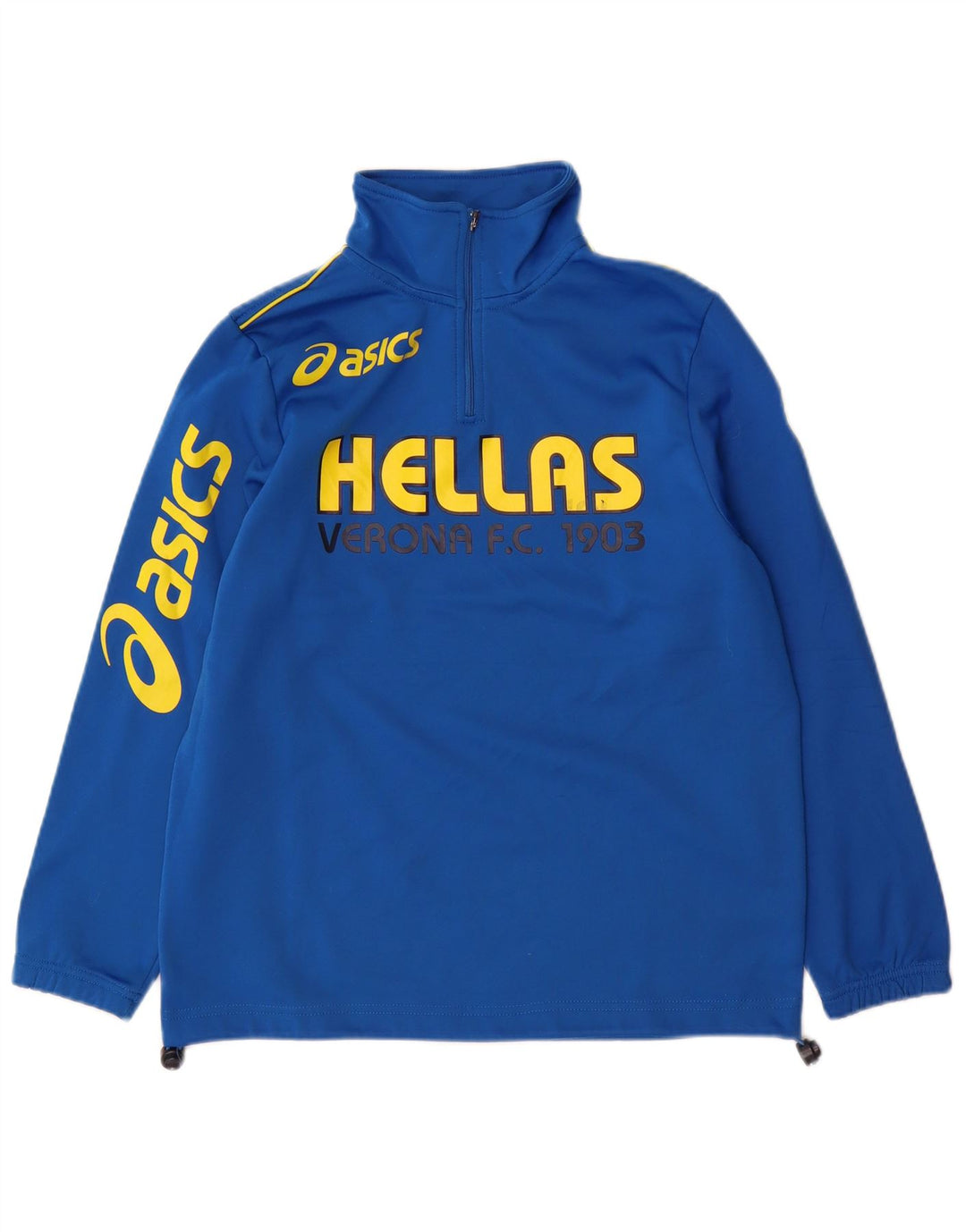 Asics Boys HELLAS VERONA Graphic Pullover Tracksuit Top 11-12 Years Blue