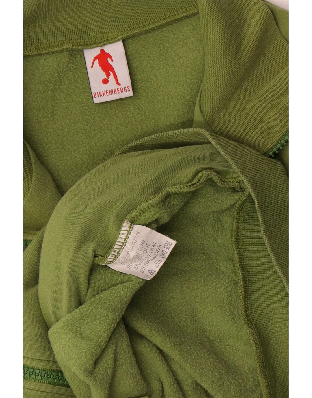 Bikkembergs Mens Graphic Tracksuit Top Jacket Medium Green Cotton