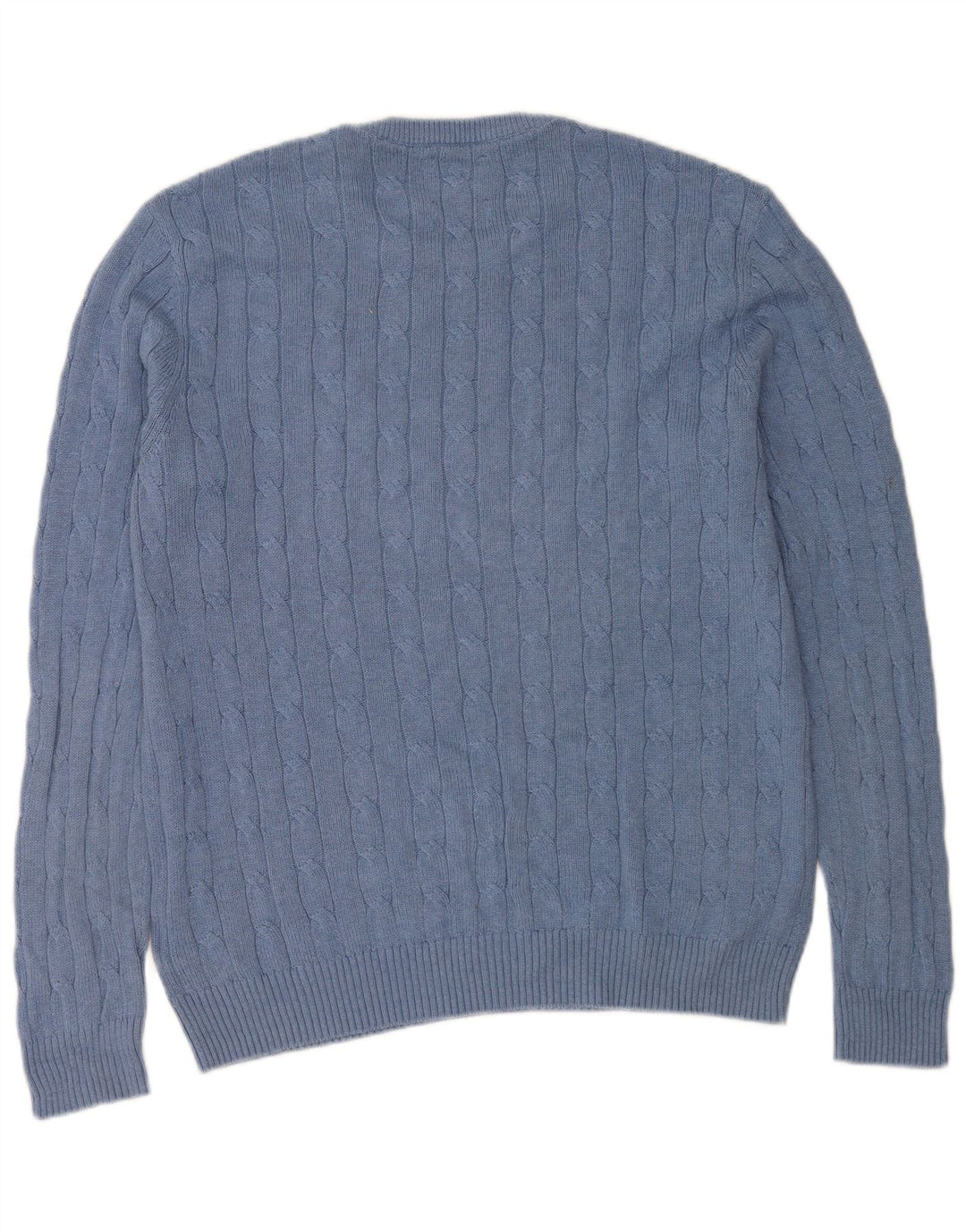 WHITE STUFF Mens Crew Neck Jumper Sweater Large Blue Cotton