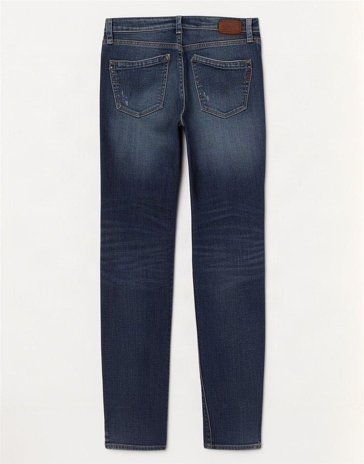 Replay Womens Slim Jeans W26 L32 Blue Cotton