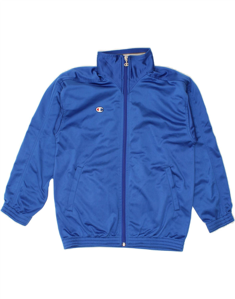 CHAMPION Boys Tracksuit Top Jacket 9-10 Years Blue Vintage Champion and Second-Hand Champion from Messina Hembry 