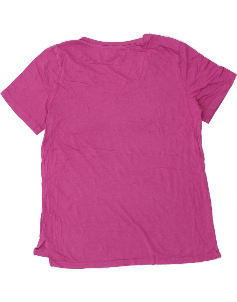 EDDIE BAUER Womens T-Shirt Top UK 16 Large Pink Cotton | Vintage Eddie Bauer | Thrift | Second-Hand Eddie Bauer | Used Clothing | Messina Hembry 