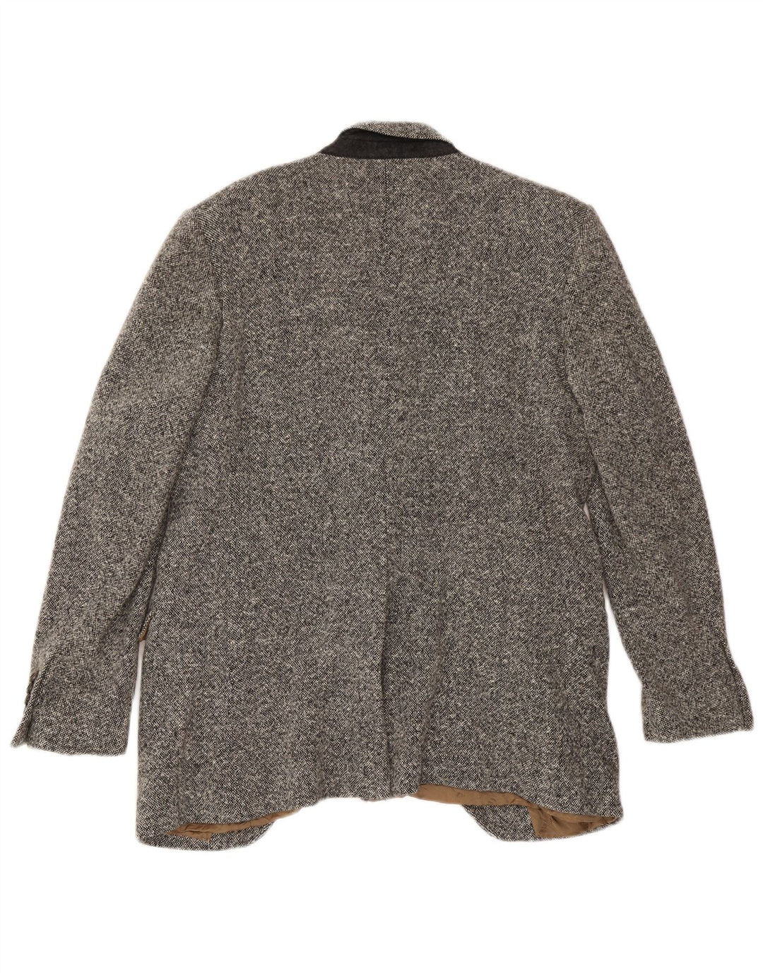 Dolce & Gabbana Mens 1 Button Blazer Jacket IT 52 XL Grey Flecked Wool