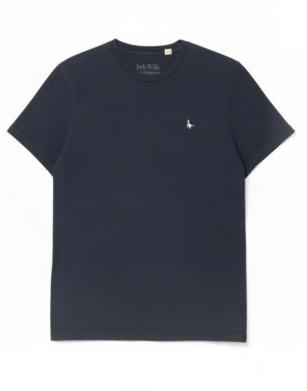 Jack Wills Mens T-Shirt Top Small Navy Blue Cotton