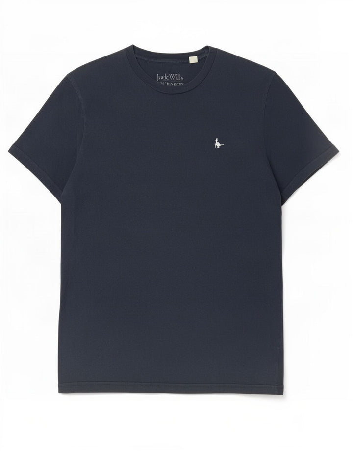 Jack Wills Mens T-Shirt Top Small Navy Blue Cotton