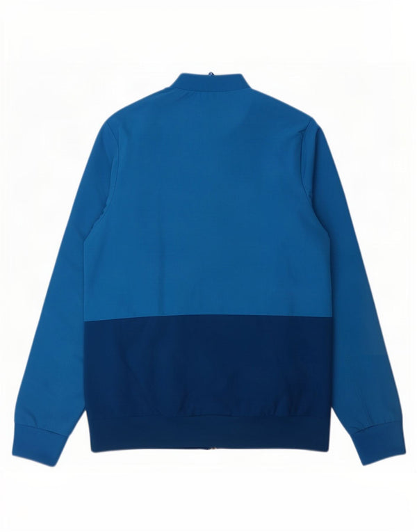 Adidas Boys Real Madrid Tracksuit Top Jacket 13-14 Years Blue Colourblock