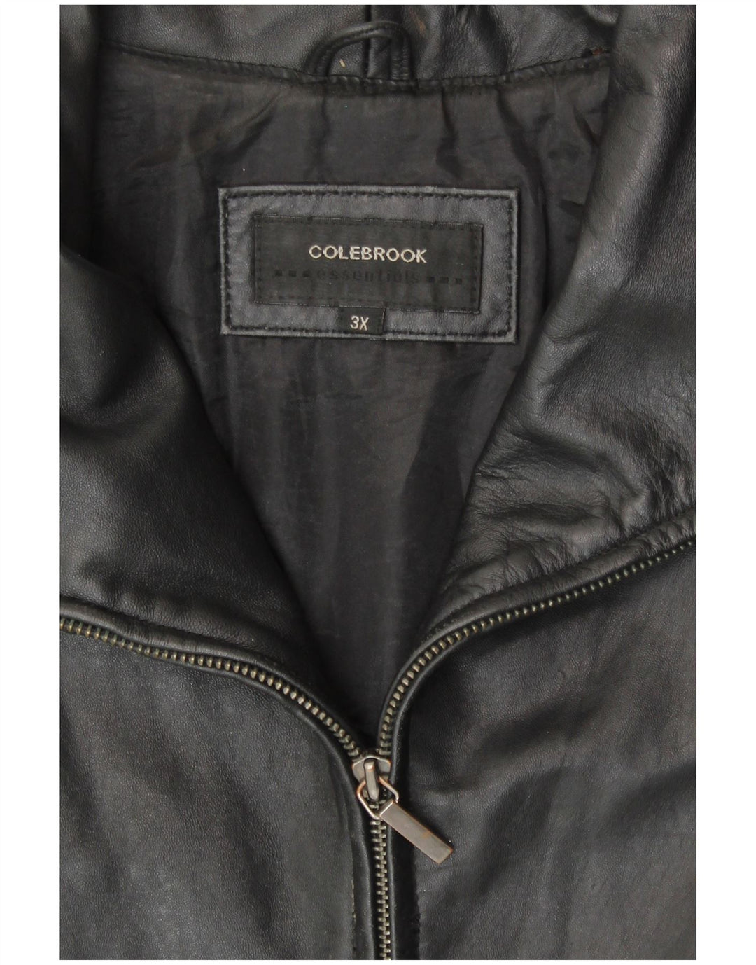 Colebrook Womens Leather Jacket UK 22 3XL Black Leather