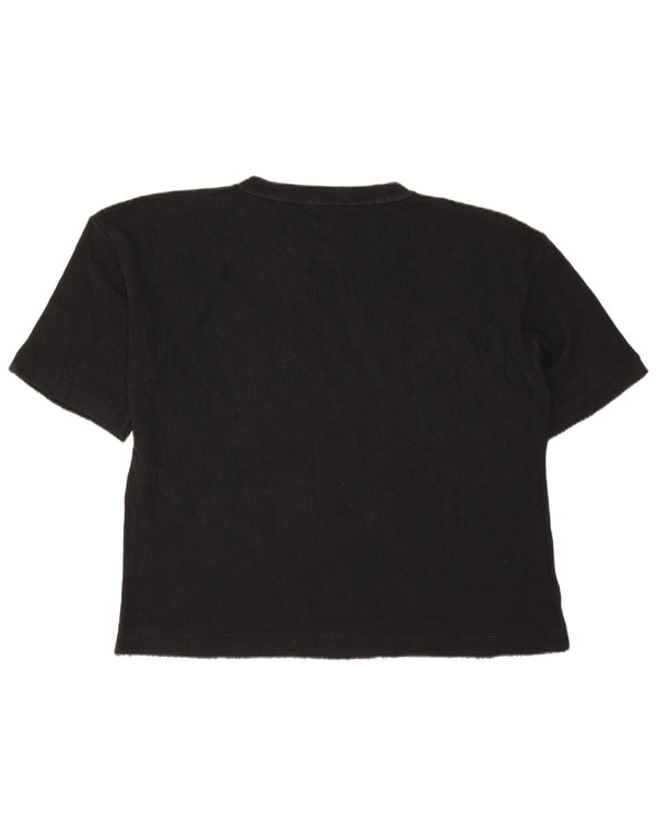Zara Mens Graphic T-Shirt Top Large Black