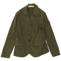 Avirex Womens 4 Button Blazer Jacket UK 6 XS Green Cotton