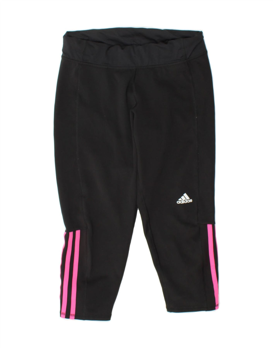 ADIDAS Womens Capri Leggings UK 8/10 Small  Black Polyester Vintage Adidas and Second-Hand Adidas from Messina Hembry 