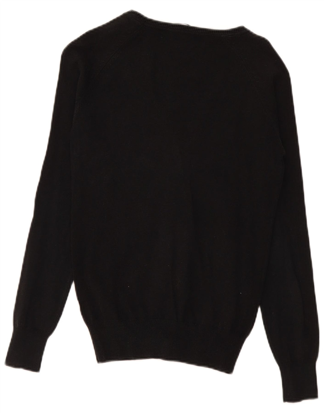 Zara Womens Cardigan Sweater UK 12 Medium Black Cotton