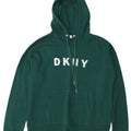 Dkny Mens Graphic Hoodie Jumper Medium Green Cotton
