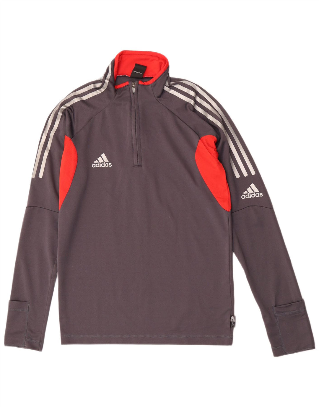 Adidas Mens Climacool Pullover Tracksuit Top UK 36/38 Small Grey