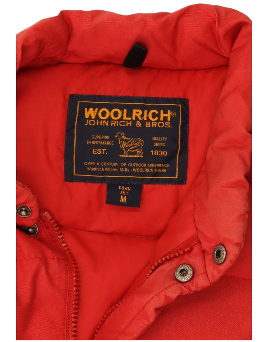 WOOLRICH Mens Padded Gilet UK 38 Medium Red