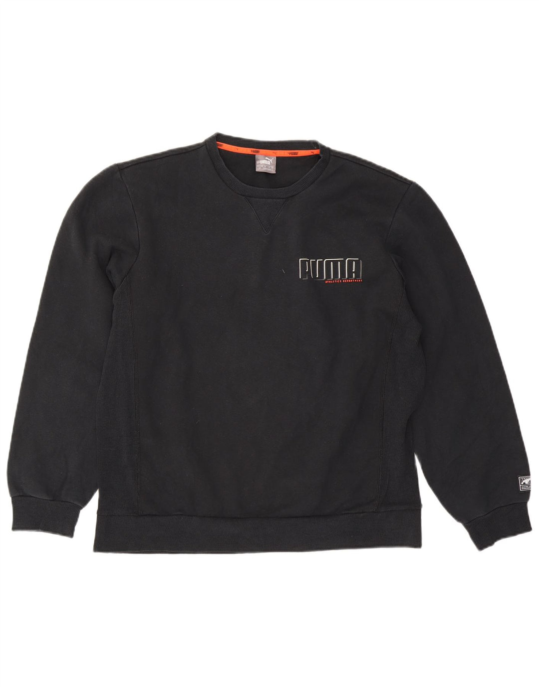 Puma Mens Graphic Sweatshirt Jumper Large Black Cotton