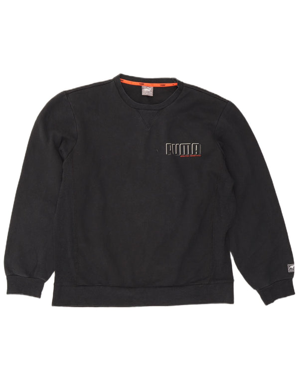 Puma Mens Graphic Sweatshirt Jumper Large Black Cotton
