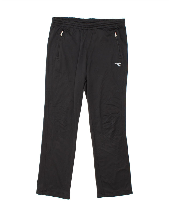 DIADORA Mens Tracksuit Trousers UK 44 XL  Black Polyester Vintage Diadora and Second-Hand Diadora from Messina Hembry 