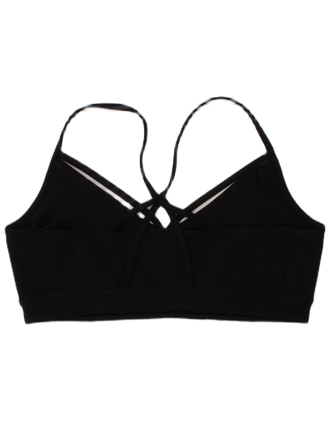Puma Womens Sport Bra Top Large Black Polyester Sports