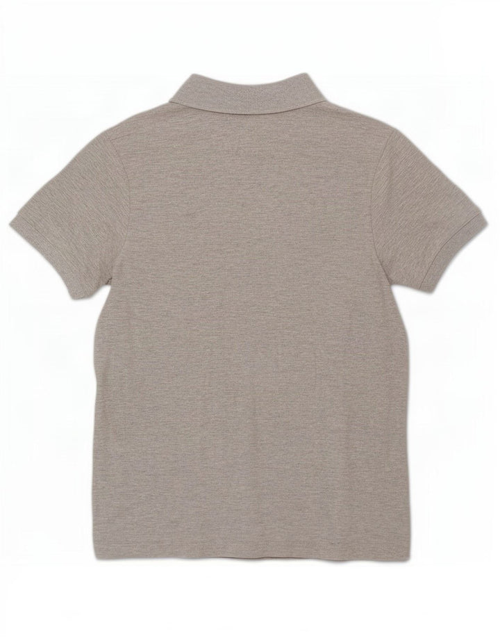 Adidas Mens Polo Shirt Medium Grey Cotton