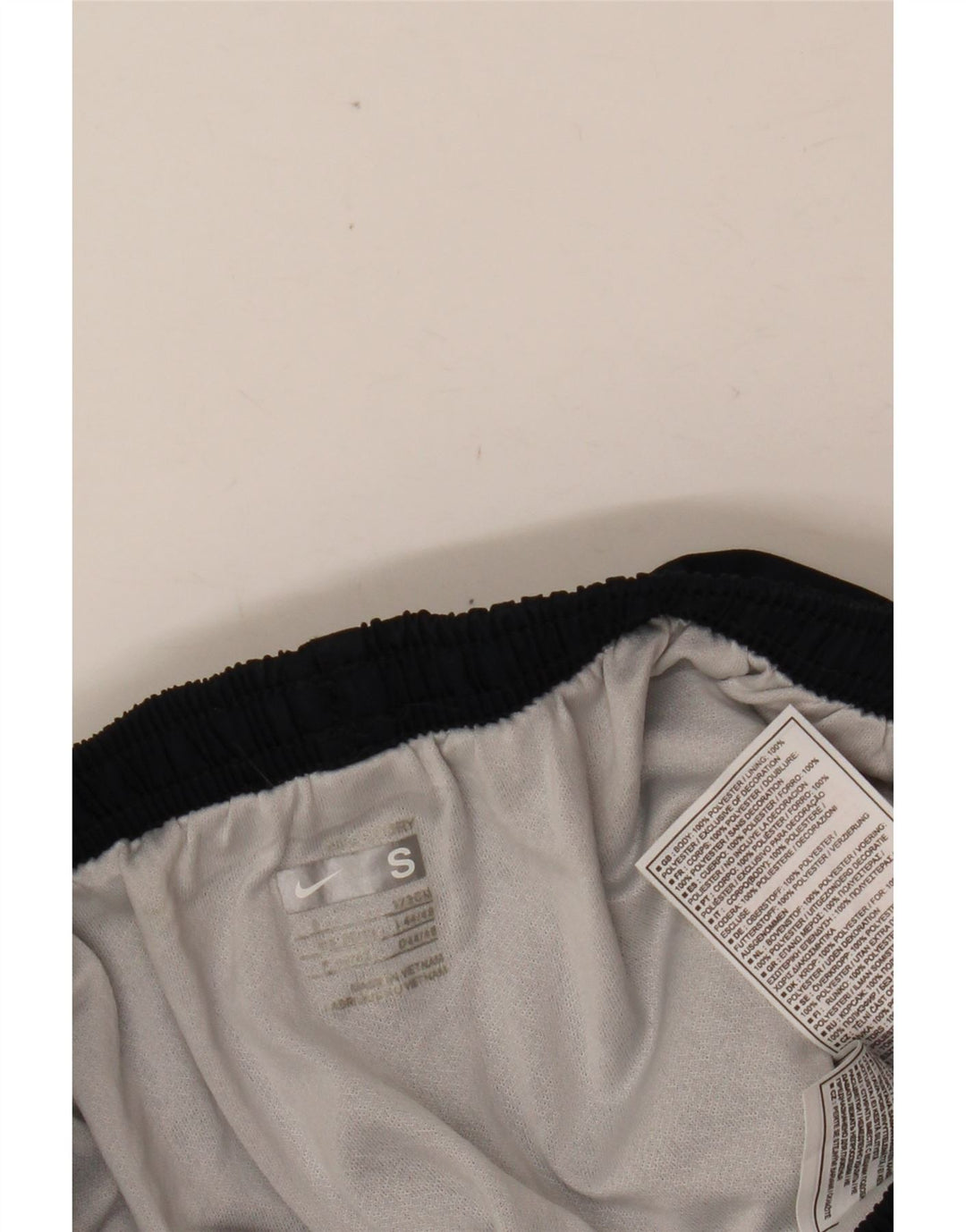 NIKE Womens Sport Shorts UK 8 Small  Navy Blue Polyester