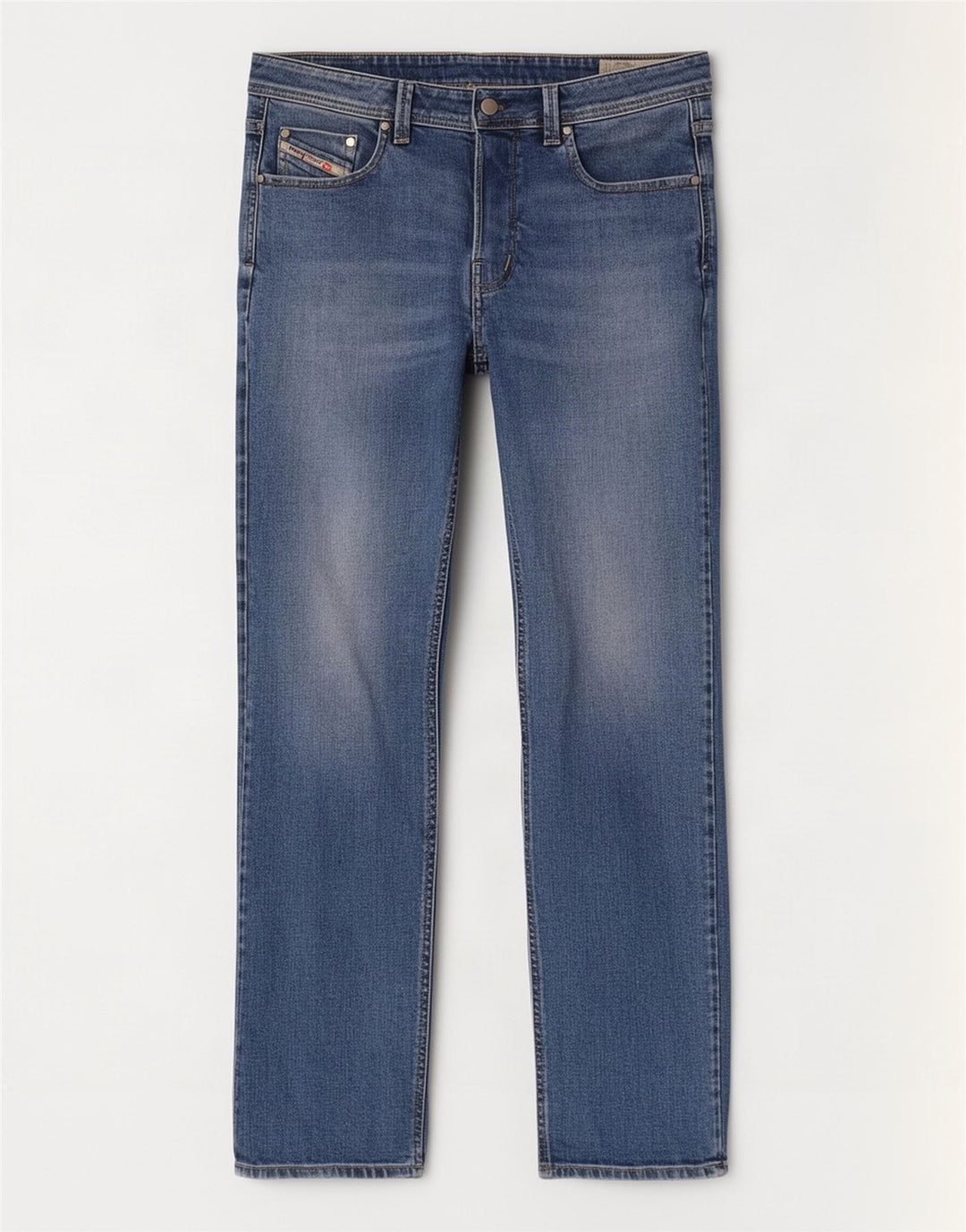 Diesel Mens Straight Jeans W36 L32 Blue Cotton