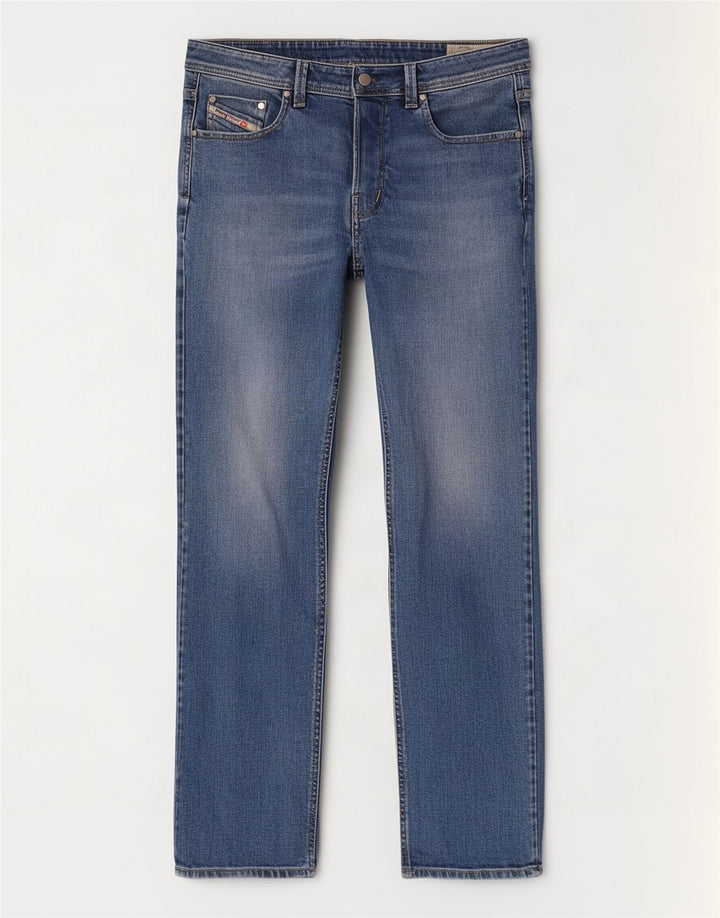 Diesel Mens Straight Jeans W36 L32 Blue Cotton