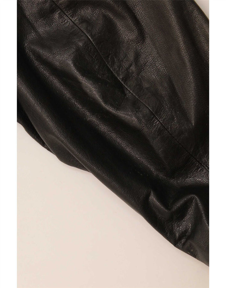 Vintage Mens Leather Jacket UK 40 Large Black