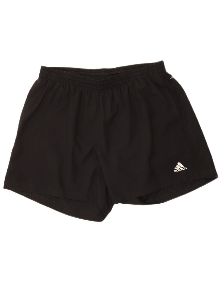 Adidas Mens Aeroready Graphic Sport Shorts Medium Black Polyester