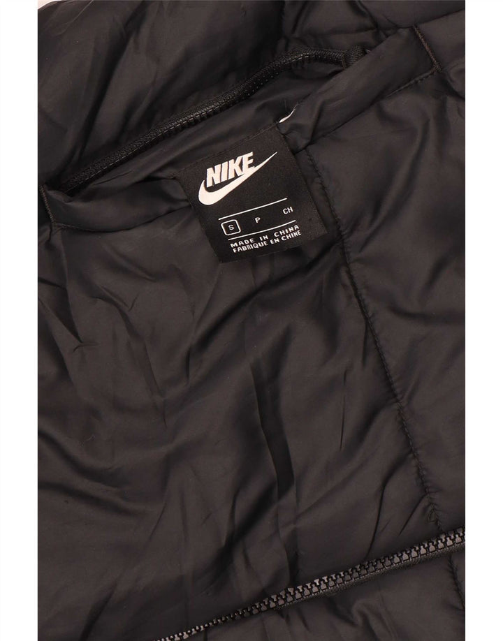Nike Womens Hooded Reversible Padded Jacket UK 10 Small Black