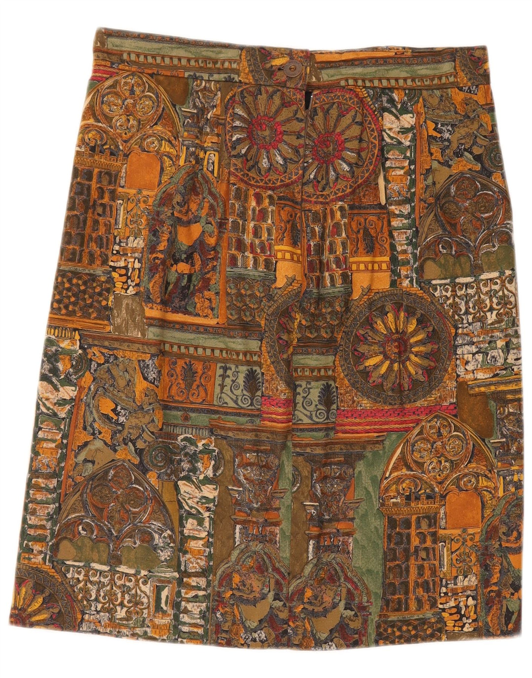 VINTAGE Womens Abstract Pattern Straight Skirt W30 Medium  Multicoloured