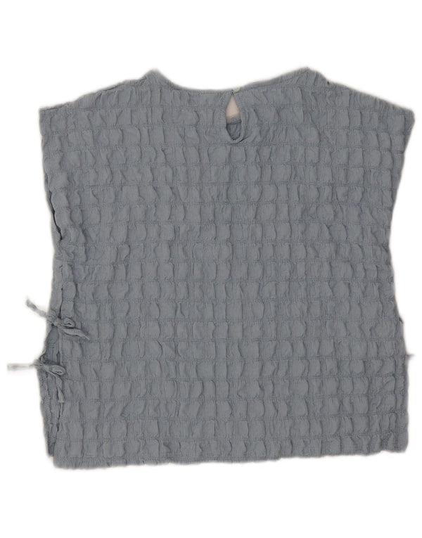 Zara Girls Sleeveless Blouse Top 13-14 Years Blue