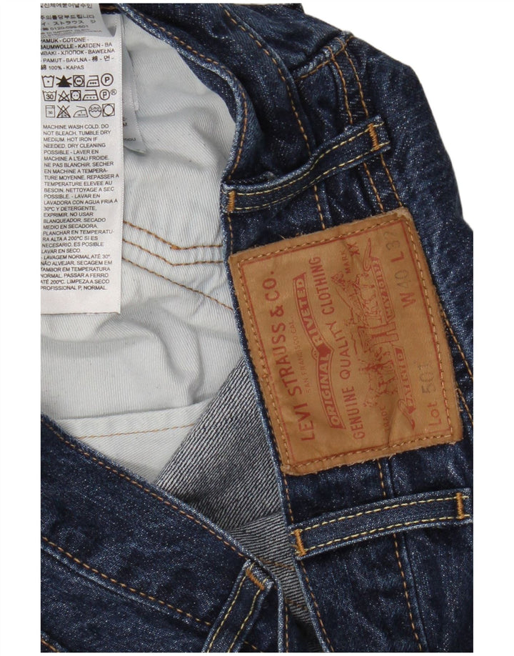 Levi's Mens 501 Straight Jeans W40 L32 Blue Cotton