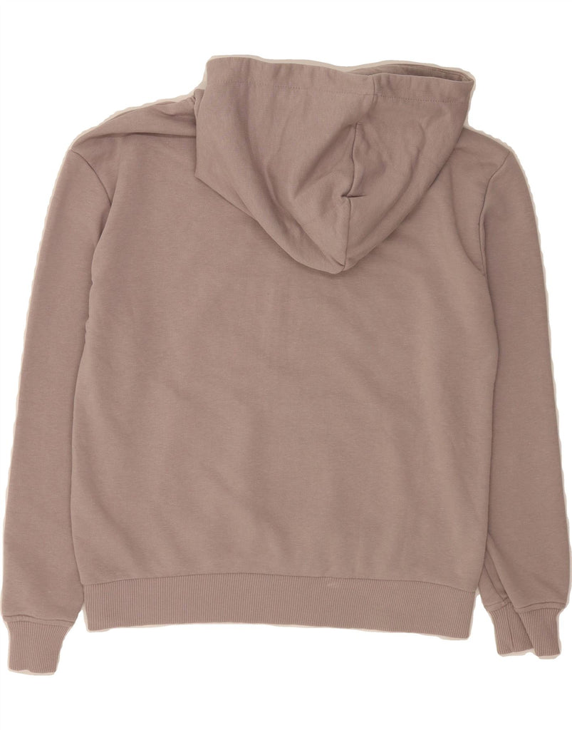 FILA Womens Oversized Graphic Hoodie Jumper UK 10 Small Grey Cotton Vintage Fila and Second-Hand Fila from Messina Hembry 