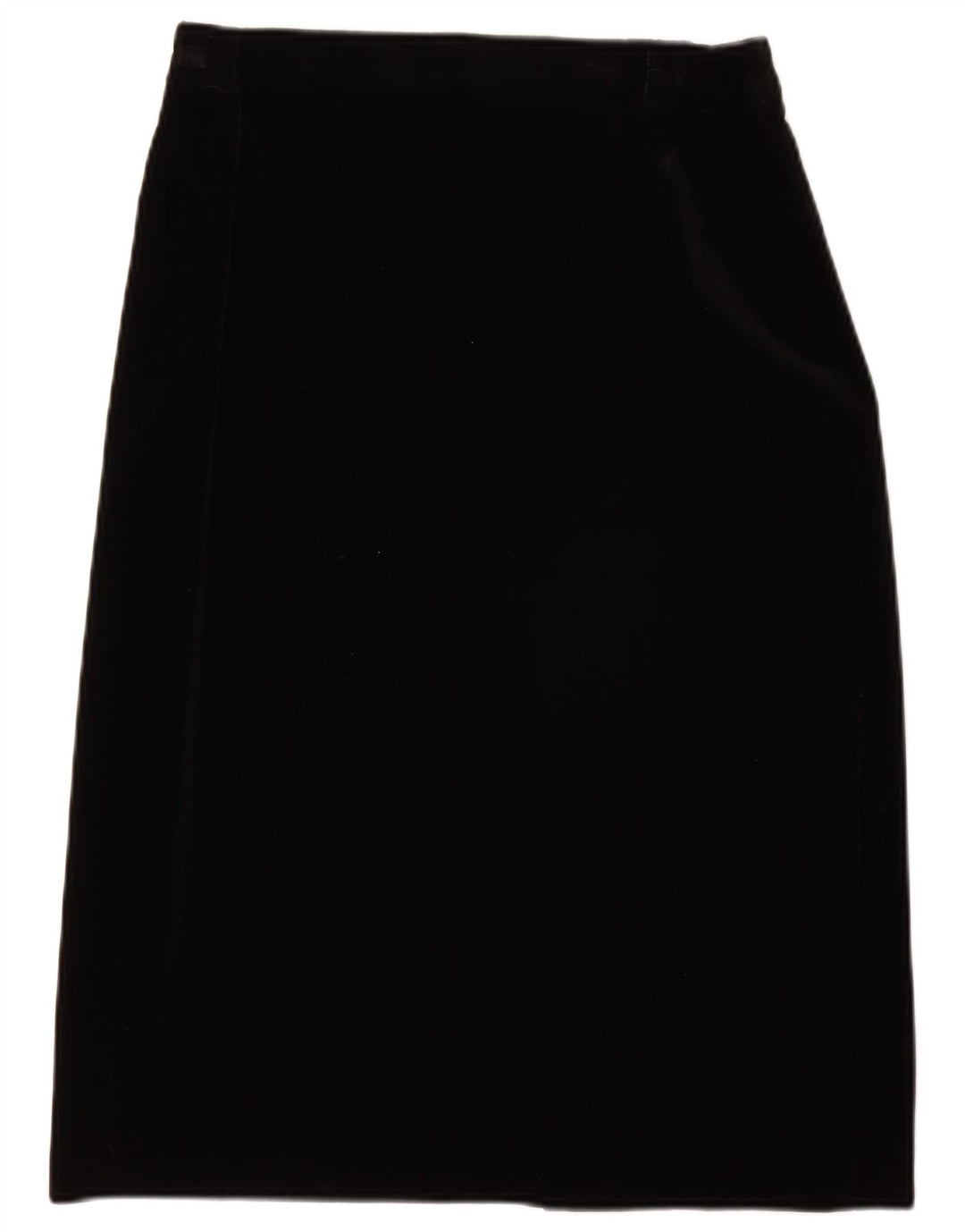 LIBRA Womens High Waist Velvet Pencil Skirt UK 16 Large W28  Black Cotton