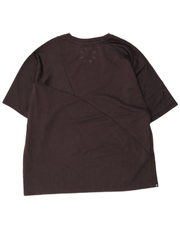 Adidas Mens Graphic T-Shirt Top Large Black Polyester