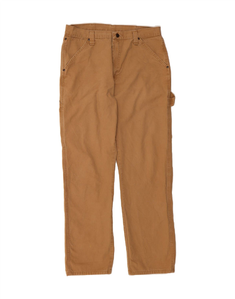 WRANGLER Mens Straight Cargo Trousers W34 L34 Brown Cotton Vintage Wrangler and Second-Hand Wrangler from Messina Hembry 