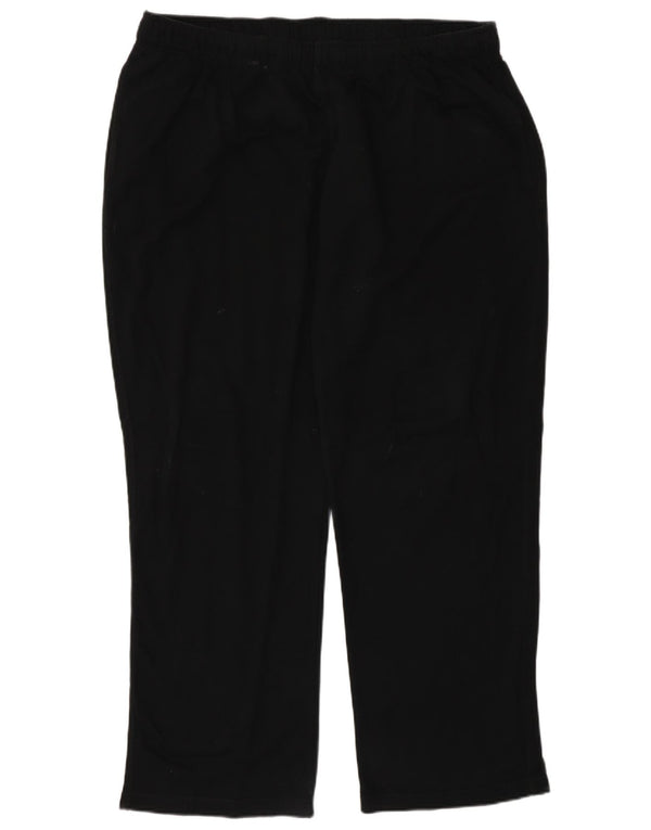 Marks & Spencer Mens Tracksuit Trousers UK 42/44 2XL Black Cotton