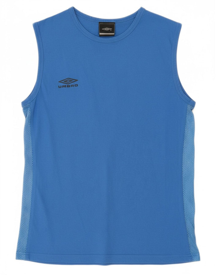 UMBRO Mens Graphic Vest Top UK 38/40 Medium Blue Cotton