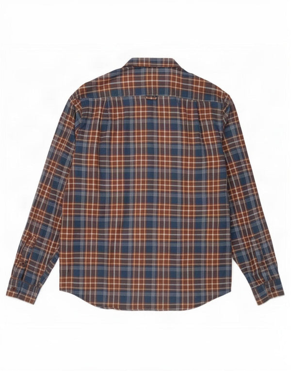 Superdry Mens Regular Fit Flannel Shirt XL Blue Plaid Cotton