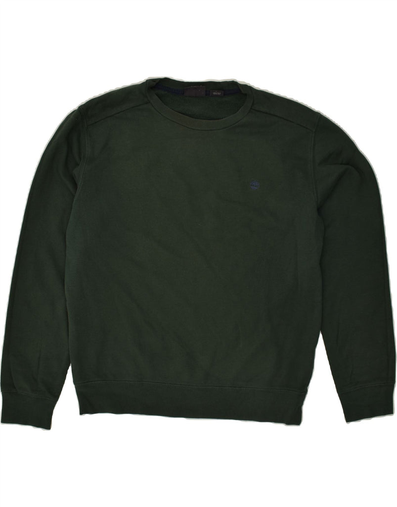 TIMBERLAND Mens Sweatshirt Jumper Large Green Cotton | Vintage Timberland | Thrift | Second-Hand Timberland | Used Clothing | Messina Hembry 