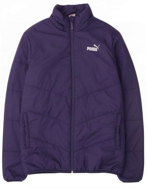 Puma Boys Padded Jacket 15-16 Years Navy Blue Polyester