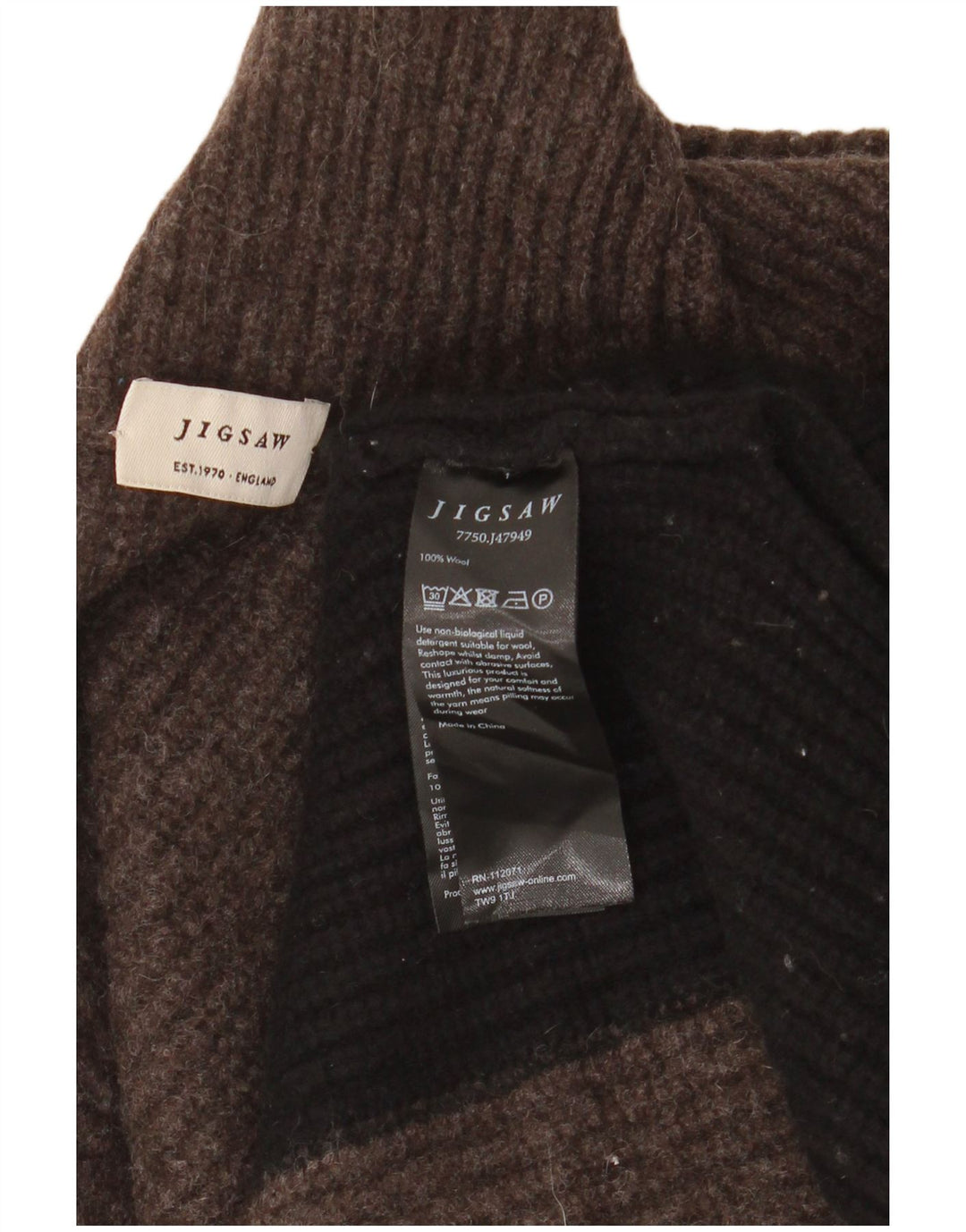 Jigsaw Womens Poncho Jumper One Size Grey Colourblock Wool