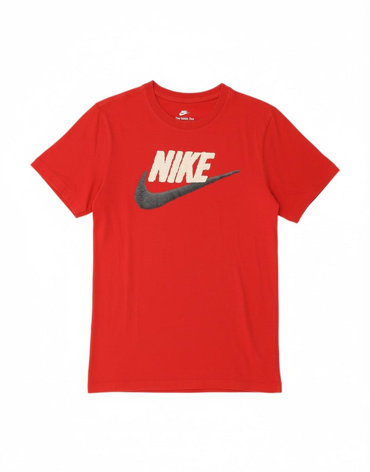 NIKE Mens Graphic T-Shirt Top XS Red Cotton