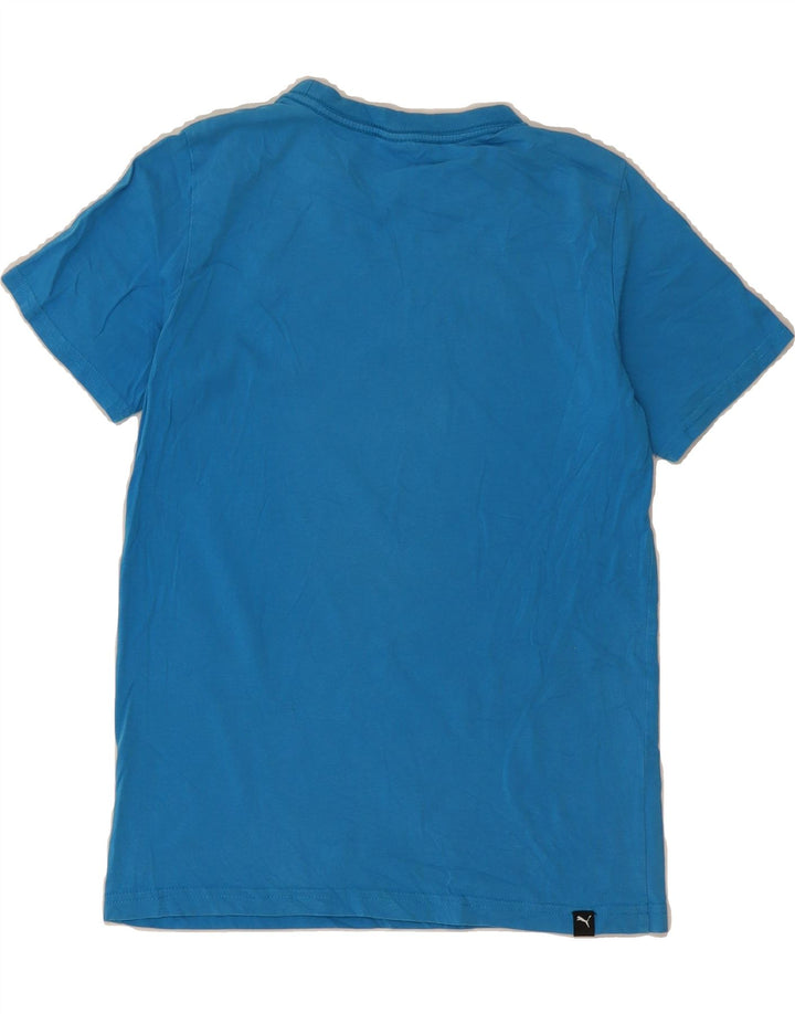 PUMA Boys Graphic T-Shirt Top 11-12 Years Blue Vintage Puma and Second-Hand Puma from Messina Hembry 