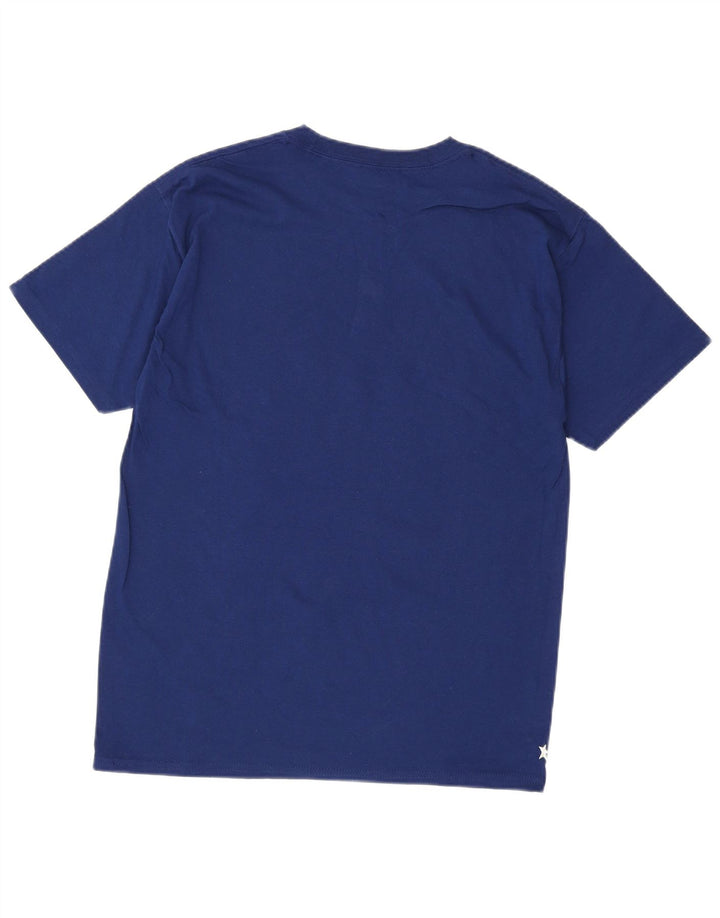 CHAMPION Mens Graphic T-Shirt Top Medium Navy Blue Cotton