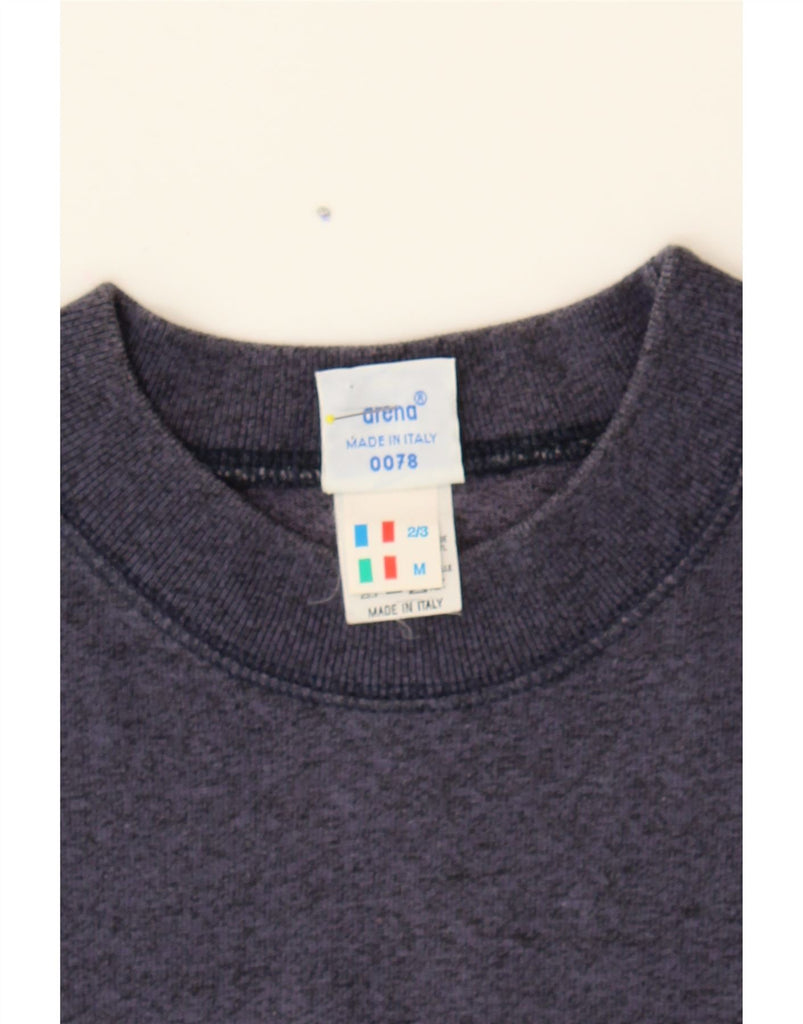 ARENA Mens Graphic T-Shirt Top Medium Navy Blue Acetate Vintage Arena and Second-Hand Arena from Messina Hembry 