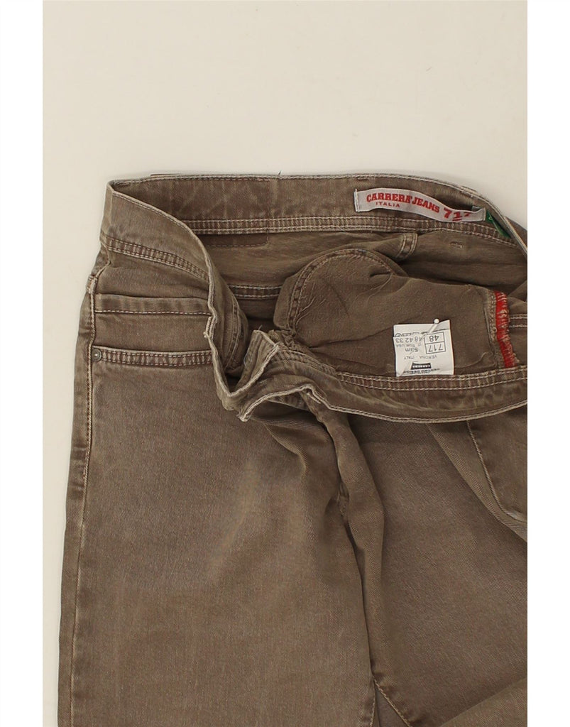 CARRERA Mens 717 Slim Jeans W33 L29 Brown Cotton | Vintage Carrera | Thrift | Second-Hand Carrera | Used Clothing | Messina Hembry 