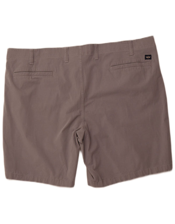 DOCKERS Mens Chino Shorts W48 4XL Grey Cotton