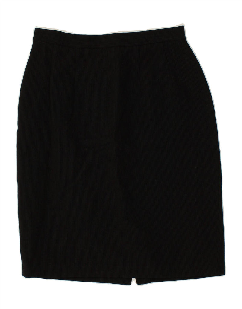 ALBERTO BIANI Womens Pencil Skirt IT 44 Medium W28  Black Wool Vintage Alberto Biani and Second-Hand Alberto Biani from Messina Hembry 